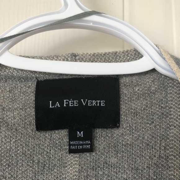 Vintage La fée Verte Knit Sweater Cape - Picture 5 of 12